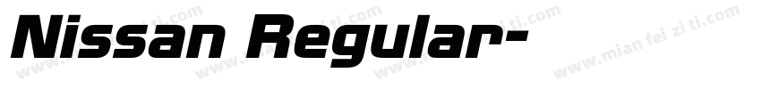 Nissan Regular字体转换